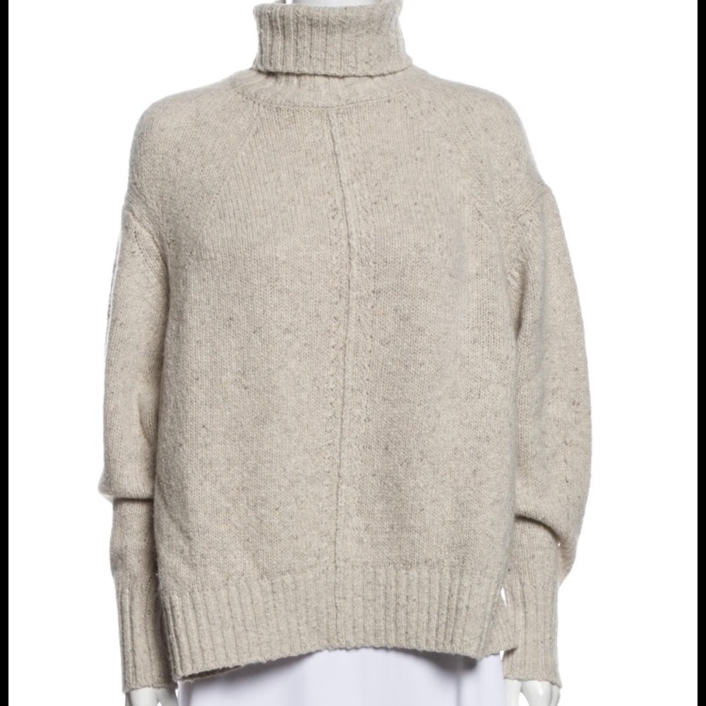 Oatmeal Isabel marant cashmere turtleneck sweater
